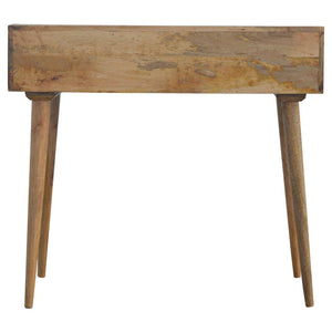 Gallery Back Shell Writing Desk | Solid Mango Wood