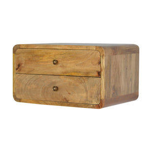 Oak-ish bedside table for modern bedroom