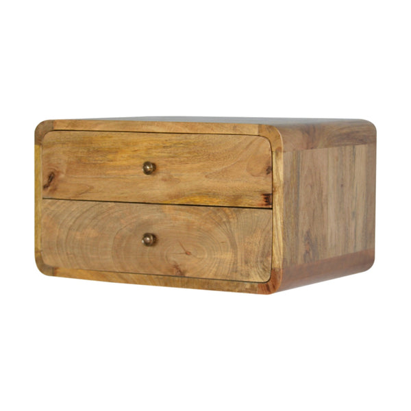 Oak-ish bedside table for modern bedroom