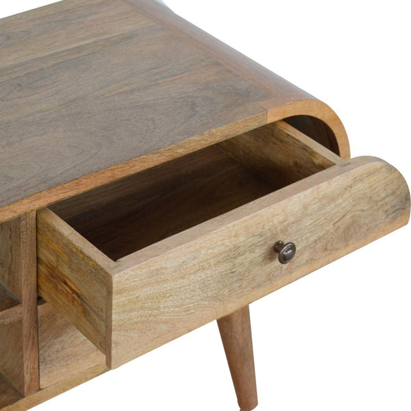 London solid wood TV media unit for modern living room