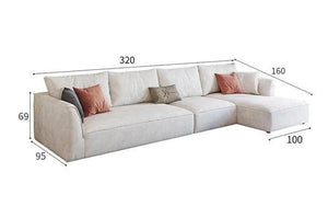 R77 Dexter Modular Three Seater Sofa – Contemporary Leathaire Upholstered Couch with High Density Foam, Modern Living Room Sofa - Sleek Furniture