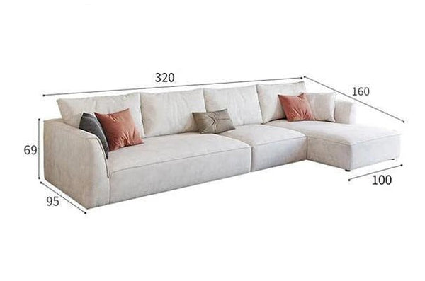 R77 Dexter Modular Three Seater Sofa – Contemporary Leathaire Upholstered Couch with High Density Foam, Modern Living Room Sofa - Sleek Furniture