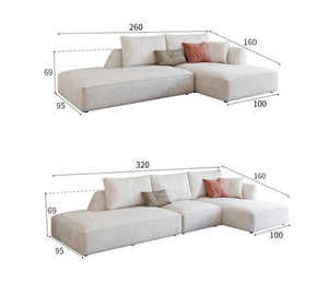 R77 Dexter Modular Three Seater Sofa – Contemporary Leathaire Upholstered Couch with High Density Foam, Modern Living Room Sofa - Sleek Furniture