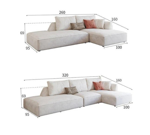 R77 Dexter Modular Three Seater Sofa – Contemporary Leathaire Upholstered Couch with High Density Foam, Modern Living Room Sofa - Sleek Furniture