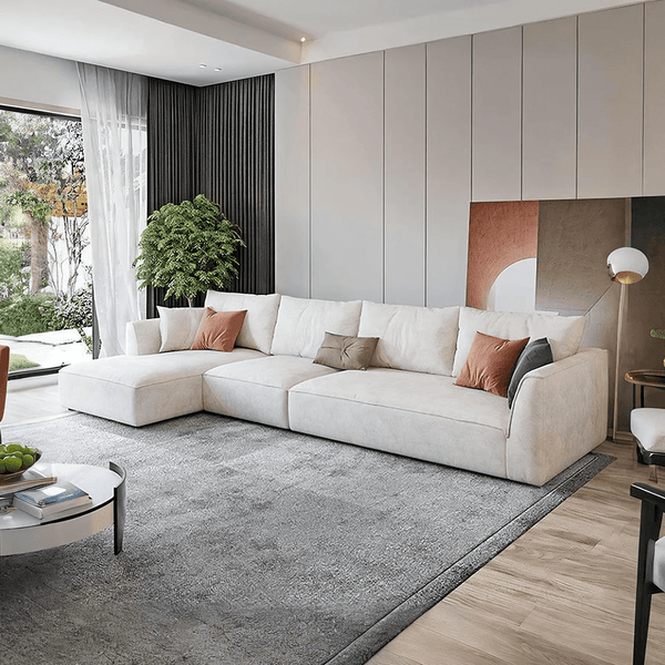 R77 Dexter Modular Three Seater Sofa – Contemporary Leathaire Upholstered Couch with High Density Foam, Modern Living Room Sofa - Sleek Furniture