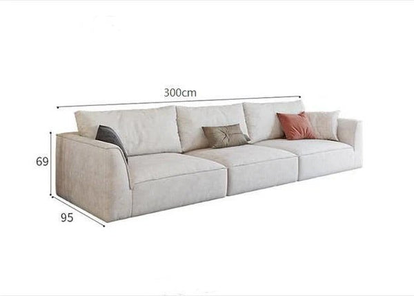 R77 Dexter Modular Three Seater Sofa – Contemporary Leathaire Upholstered Couch with High Density Foam, Modern Living Room Sofa - Sleek Furniture