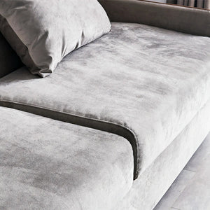 Ramos Two Seater Sofa Bed Flannelette Upholstered Convertible Sofa to Bed – High Density Sponge Comfort Sofa Bed for Living Room & Guest Room (Made to Order) - Sleek Furniture