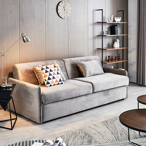 Ramos Two Seater Sofa Bed Flannelette Upholstered Convertible Sofa to Bed – High Density Sponge Comfort Sofa Bed for Living Room & Guest Room (Made to Order) - Sleek Furniture