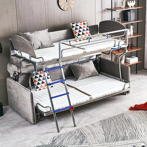 Ramos Two Seater Sofa Bed Flannelette Upholstered Convertible Sofa to Bed – High Density Sponge Comfort Sofa Bed for Living Room & Guest Room (Made to Order) - Sleek Furniture