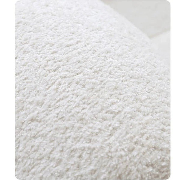 Randee BoBo Three Seater Sofa – Luxury White Boucle Cloud Sofa, Modern Contemporary 3-Seater Couch with High Density Sponge Cushion, Minimalist Living Room Sofa (250 x 100 x 67 cm) - Sleek Furniture