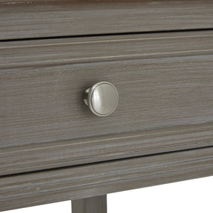 Serene Collection Four Drawer Console Table – Distressed Grey Hardwood with Ample Storage - My Store