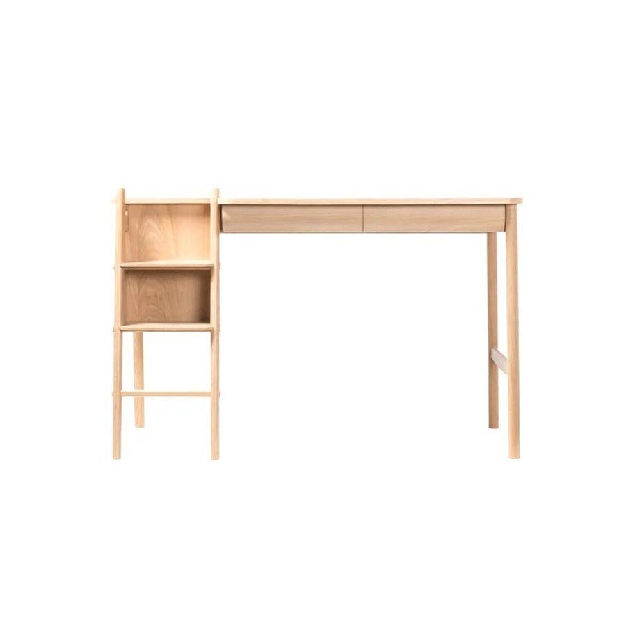 Sadie Office Desk in Ash Finish – Contemporary Wooden Home Office Writing Desk with Sturdy Legs, Modern Study Computer Workstation Table for Bedroom, Living Room & Workspace - Sleek Furniture