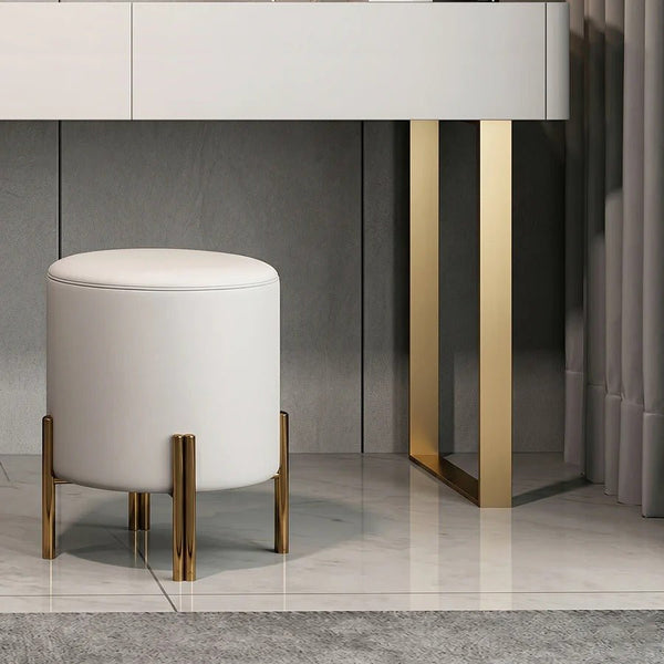 Serenique LED Dressing Table with Mirror – Light Grey Vanity Table with Removable Mirror, Stainless Steel & Sintered Stone Finish for Bedroom Styling - Sleek Furniture
