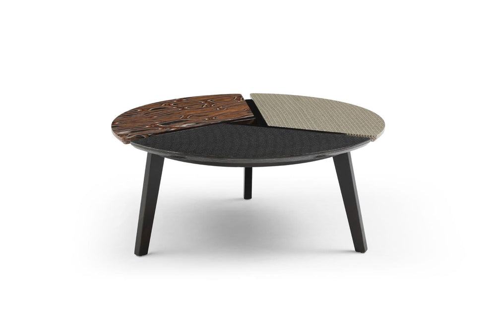 Romeo Coffee Table Set of 3 | Modern Sintered Stone Tables with Metal Legs