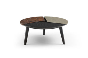 Romeo Coffee Table Set of 3 | Modern Sintered Stone Tables with Metal Legs