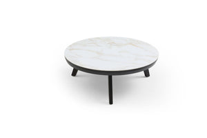 Romeo Coffee Table Set of 3 | Modern Sintered Stone Tables with Metal Legs