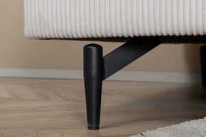 Sofia Beige Armchair | Velvet Upholstery with Nordic Design & Metal Legs