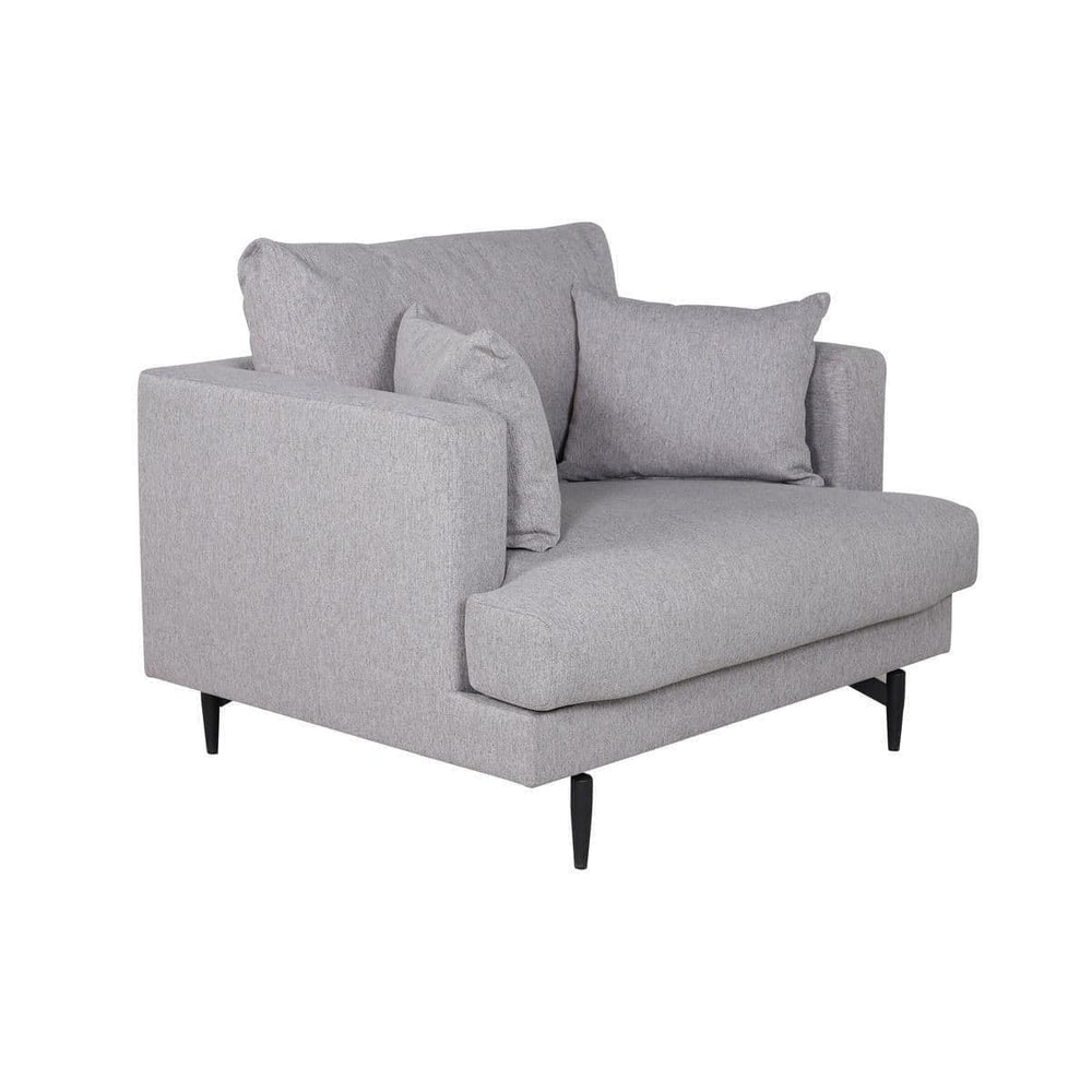 Sofia Grey Armchair | Modern Nordic Design with High Comfort