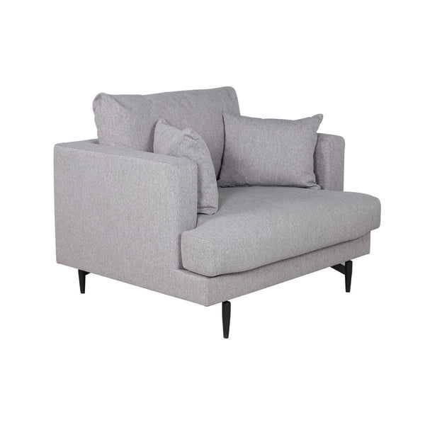 Sofia Grey Armchair | Modern Nordic Design with High Comfort