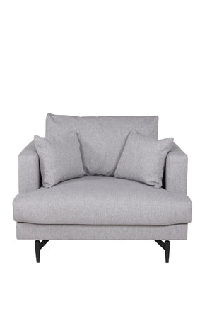 Sofia Grey Armchair | Modern Nordic Design with High Comfort