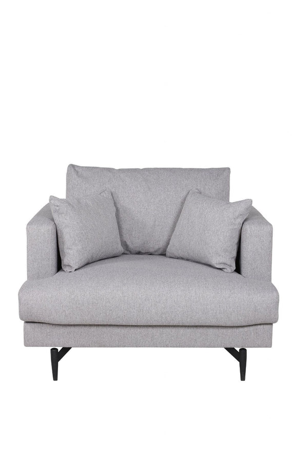 Sofia Grey Armchair | Modern Nordic Design with High Comfort