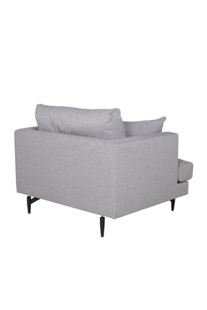 Sofia Grey Armchair | Modern Nordic Design with High Comfort