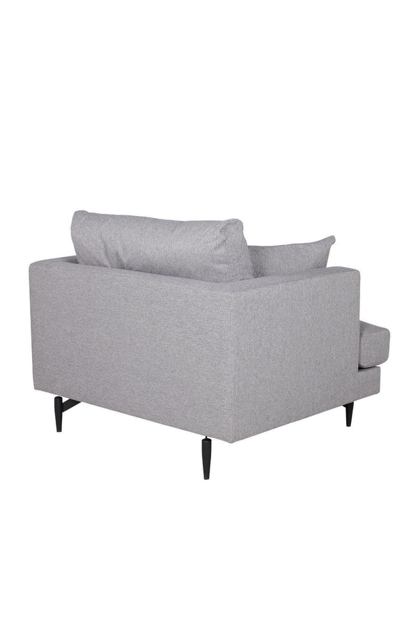 Sofia Grey Armchair | Modern Nordic Design with High Comfort