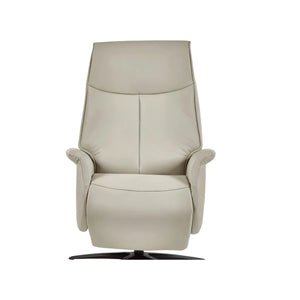 Sofia Grey Dual Motor Power Recliner Chair with USB Charging Port & Swivel Star Base - Sleek Furniture