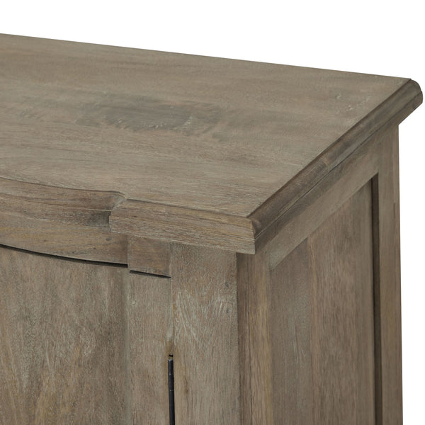Copgrove Collection 4 Door Sideboard – Handcrafted Hardwood French Style Sideboard with Washed Bleached Finish and Iron Handles - My Store