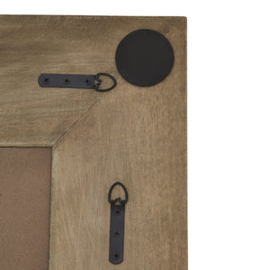 Copgrove Collection Full-Length Wall Mirror – Handcrafted Hardwood, Washed Brown Finish - My Store