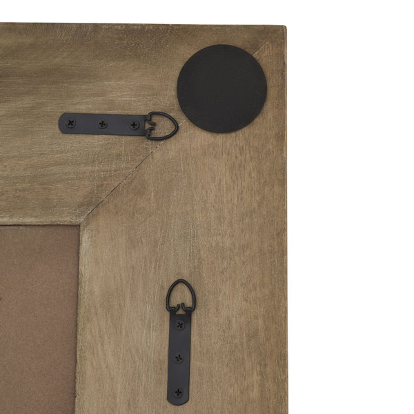 Copgrove Collection Full-Length Wall Mirror – Handcrafted Hardwood, Washed Brown Finish - My Store
