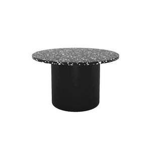 Star Nesting Coffee Table Set of 2 | Contemporary Black Stone & MDF Side Tables | Modern Living Room Accent Tables | Space - Saving Nested Design - Sleek Furniture