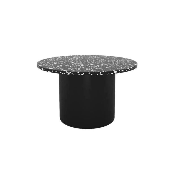 Star Nesting Coffee Table Set of 2 | Contemporary Black Stone & MDF Side Tables | Modern Living Room Accent Tables | Space - Saving Nested Design - Sleek Furniture