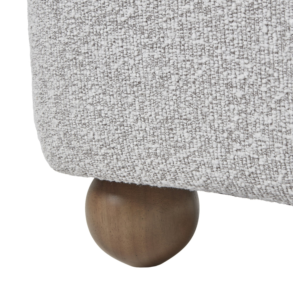 Greige Hui Large Arm Chair – Plush Fabric Upholstery with Modern Design - My Store