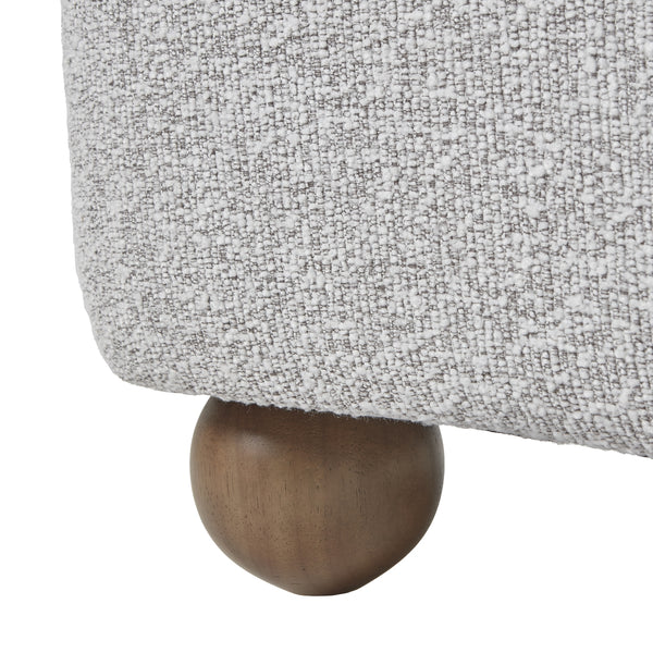 Greige Hui Large Arm Chair – Plush Fabric Upholstery with Modern Design - My Store