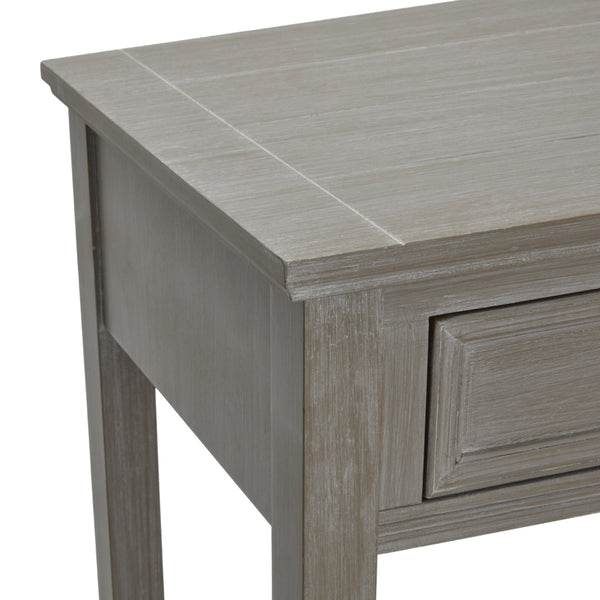 Serene Collection Four Drawer Console Table – Distressed Grey Hardwood with Ample Storage - My Store