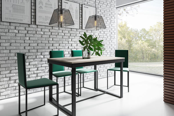 Polish 6–8 Seater Extendable Dining Table | Oak Finish, Durable Laminated Board