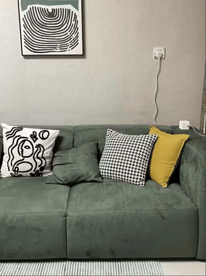 Valentina 3-Seater Corner Sofa – Modern Velvet Upholstered L-Shaped Sofa for Living Room, Comfortable Contemporary Seating - Sleek Furniture