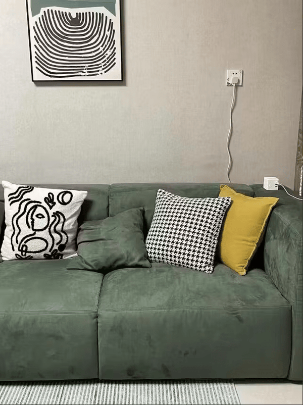 Valentina 4-Seater Corner Sofa – Modern Velvet L-Shaped Sofa for Living Room, Spacious Contemporary Upholstered Seating - Sleek Furniture