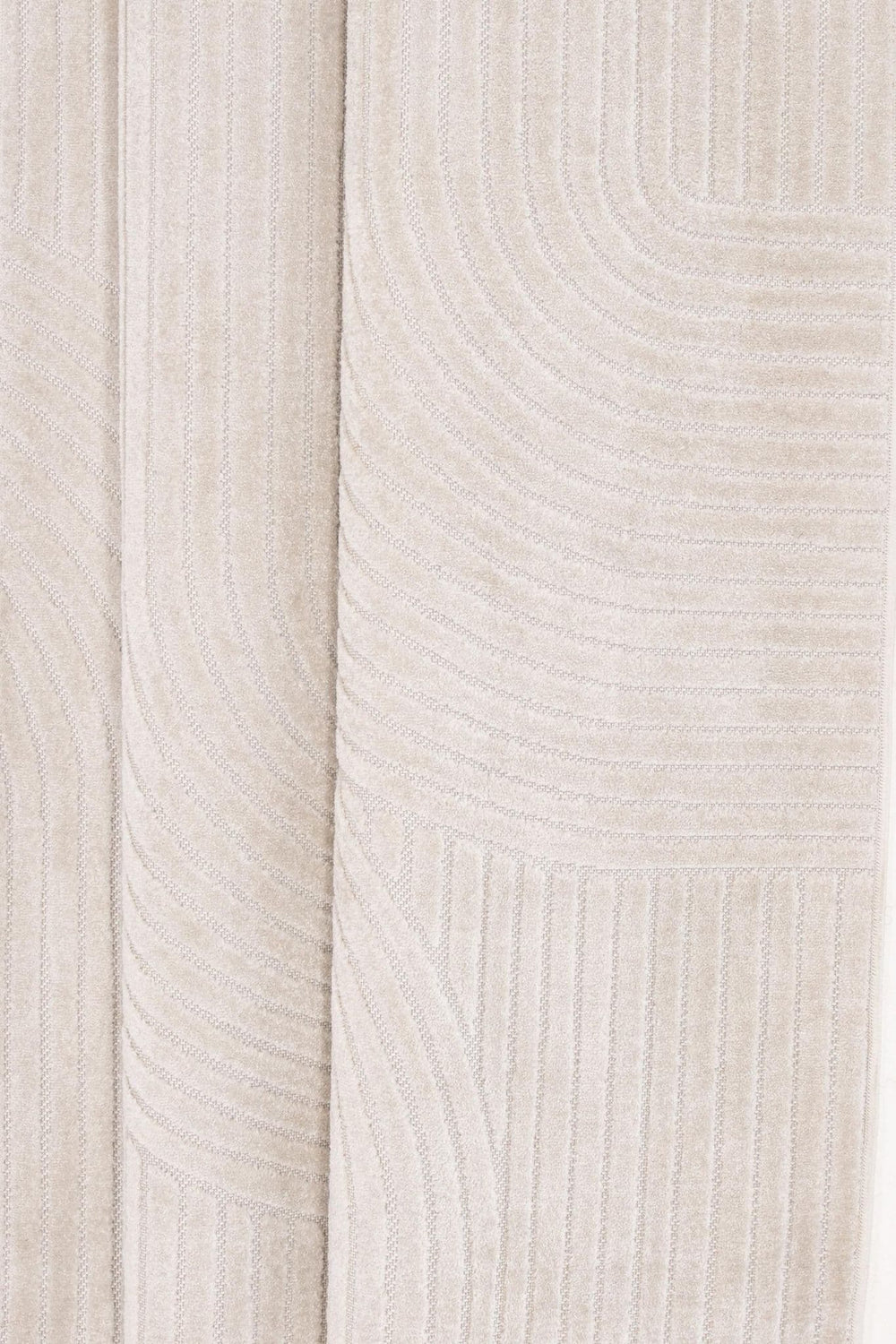 Vince Solar Rectangular Rug 290x200 cm | White Modern Low-Pile Rug