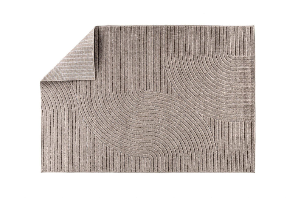 Vince Solar Rectangular Rug 340x240 cm | Brown Modern Home Decor