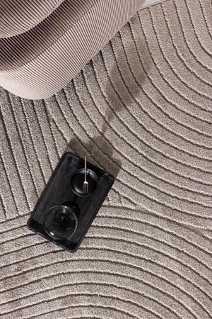 Vince Solar Rectangular Rug 340x240 cm | Brown Modern Home Decor