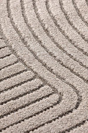 Vince Solar Rectangular Rug 340x240 cm | Brown Modern Home Decor