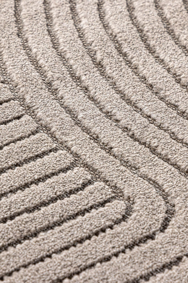 Vince Solar Rectangular Rug 340x240 cm | Brown Modern Home Decor