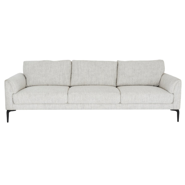 Zephra 3-Seater Sofa with Footstool Contemporary Textured Upholstery & Versatile Modern Design - My Store