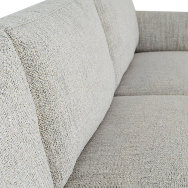 Zephra 3-Seater Sofa with Footstool Contemporary Textured Upholstery & Versatile Modern Design - My Store