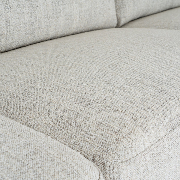 Zephra 3-Seater Sofa with Footstool Contemporary Textured Upholstery & Versatile Modern Design - My Store