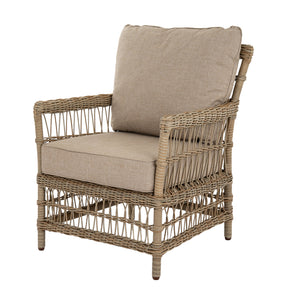Provence Collection Outdoor 4 Seater Lounge Set Modern Weather-Resistant Garden Sofa Set with Neutral Finish - My Store