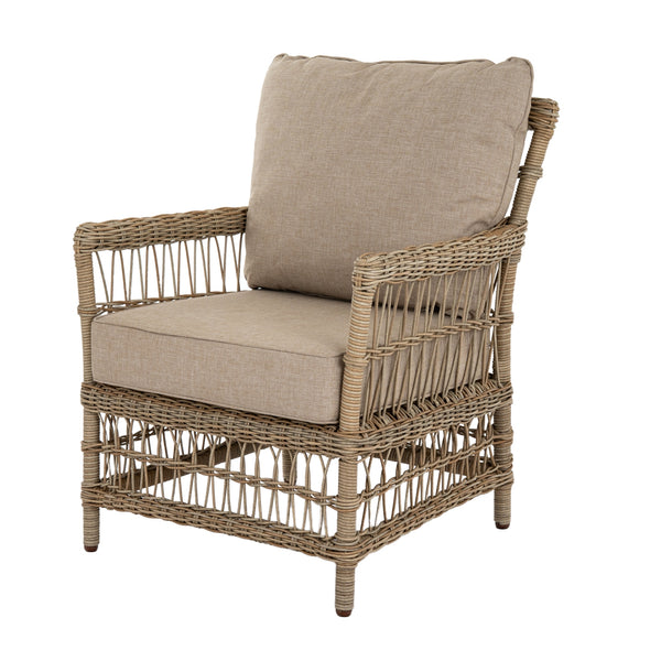 Provence Collection Outdoor 4 Seater Lounge Set Modern Weather-Resistant Garden Sofa Set with Neutral Finish - My Store