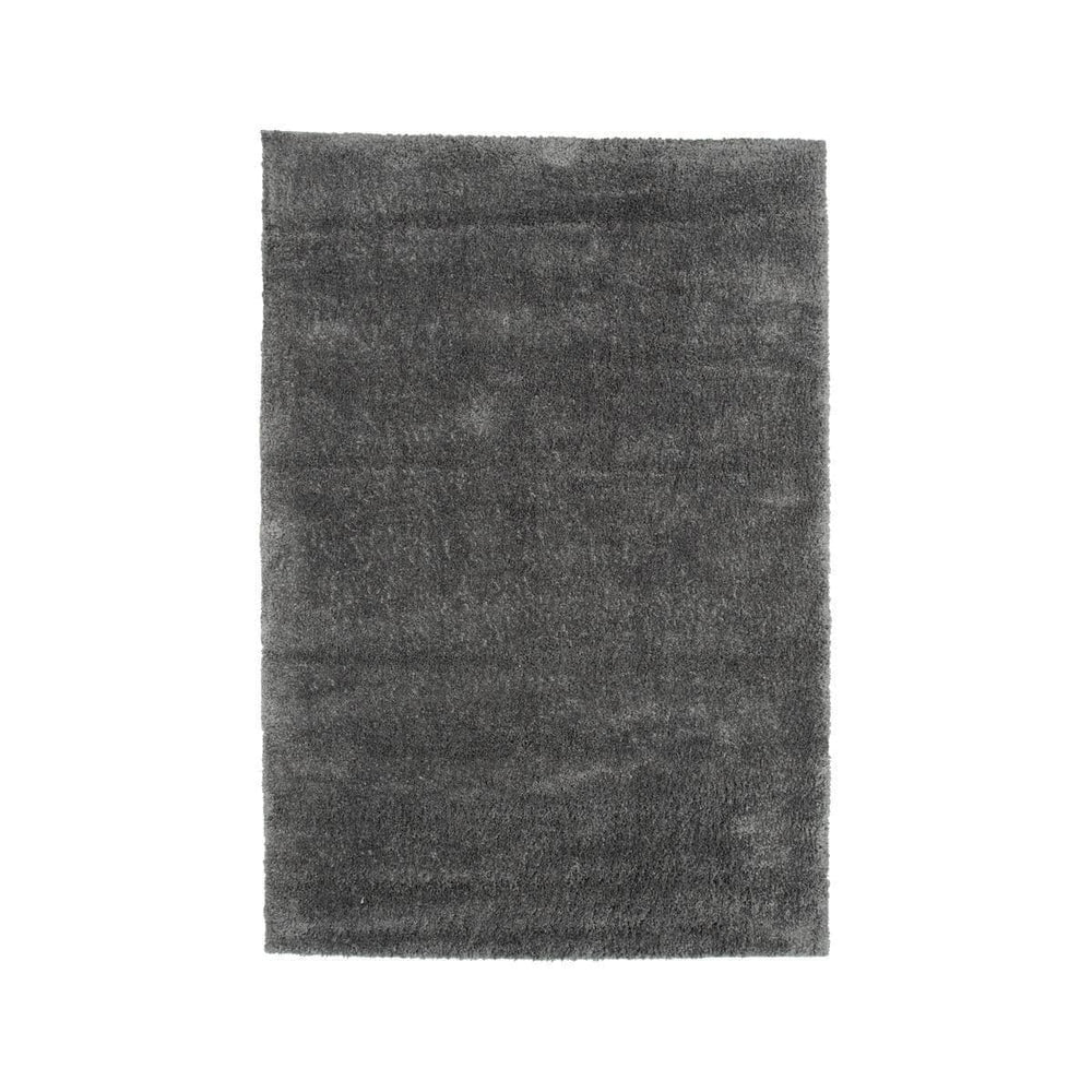 Walter Pluto Dark Grey Rectangular Carpet | 340x240 cm Soft Polyester Area Rug